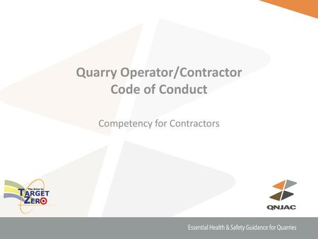 Quarry Operator/Contractor Code of Conduct