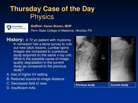 Thursday Case of the Day