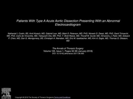 Nathaniel I. Costin, BS, Amit Korach, MD, Gabriel Loor, MD, Mark D