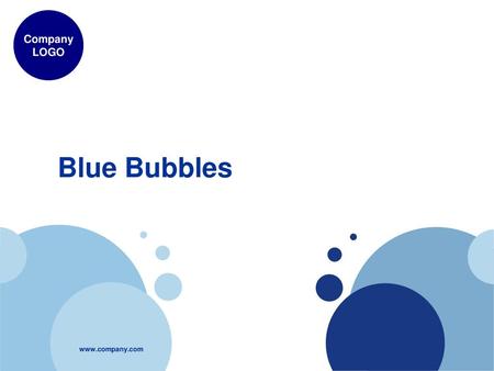 Company LOGO Blue Bubbles 1.