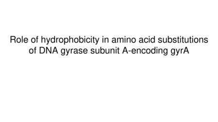 Antibiotic resistance