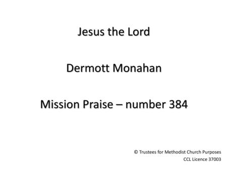 Mission Praise – number 384