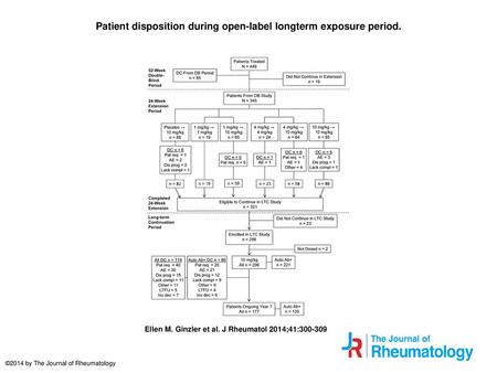 Patient disposition during open-label longterm exposure period.