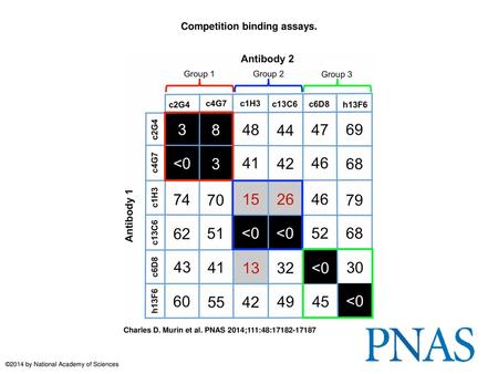 Competition binding assays.