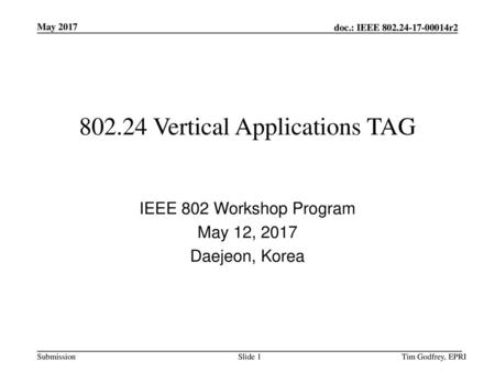 Vertical Applications TAG