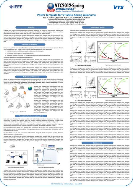 Poster Template for VTC2012-Spring Yokohama