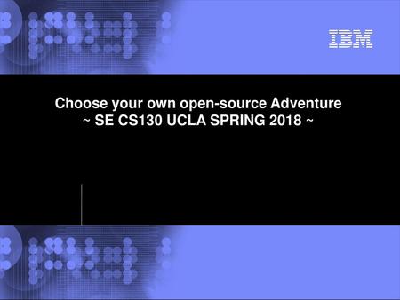 Choose your own open-source Adventure