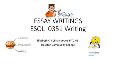 ESSAY WRITINGS ESOL 0351 Writing