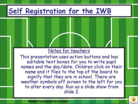 Self Registration for the IWB