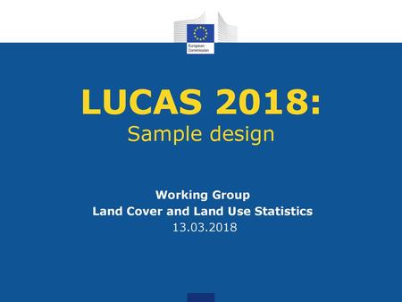 Working Group Land Cover and Land Use Statistics