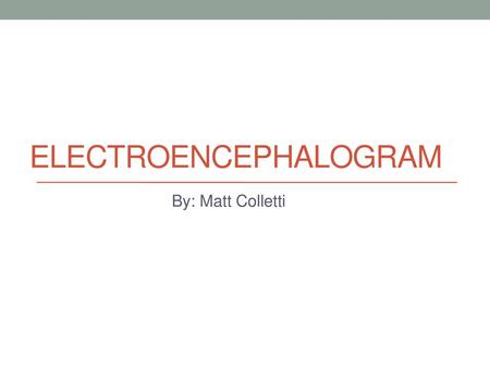 Electroencephalogram