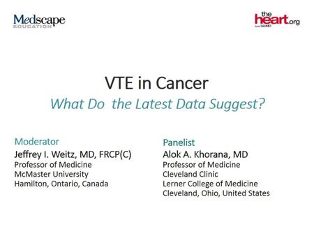 VTE in Cancer.