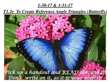 T1.2e To Create Reference Angle Triangles (Butterfly)