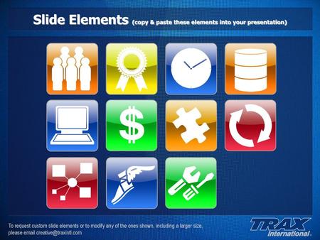 Slide Elements (copy & paste these elements into your presentation)