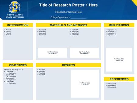 Title of Research Poster 1 Here