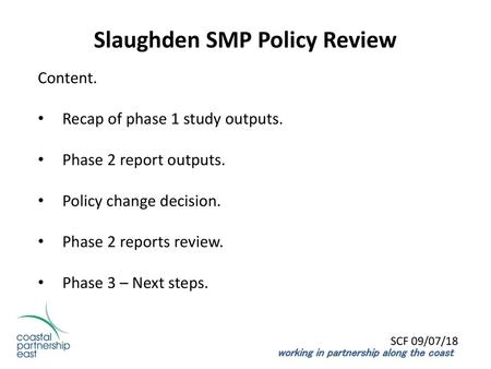 Slaughden SMP Policy Review