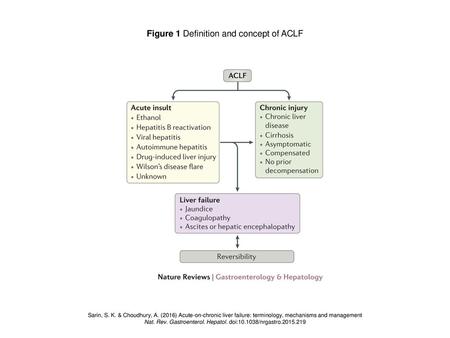 Figure 1 Definition and concept of ACLF