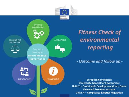 Fitness Check of environmental reporting