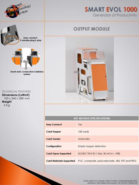 SMART EVOL 1000 Generator of Productivity