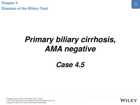 Primary biliary cirrhosis, AMA negative