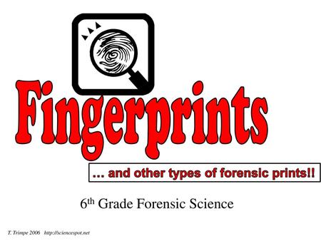 6th Grade Forensic Science