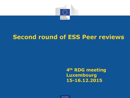 4th RDG meeting Luxembourg