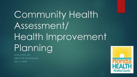 Community Health Assessment/ Health Improvement Planning