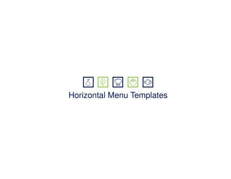 Horizontal Menu Templates