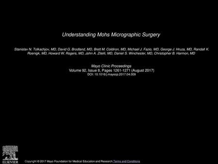 Understanding Mohs Micrographic Surgery