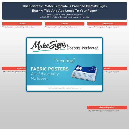 This Scientific Poster Template Is Provided By MakeSigns