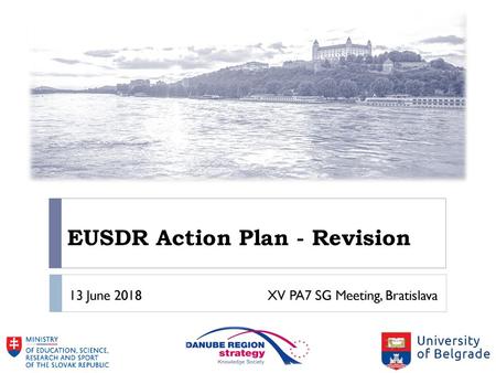 EUSDR Action Plan - Revision