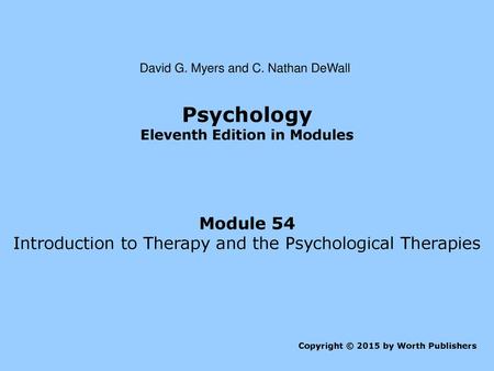 Eleventh Edition in Modules