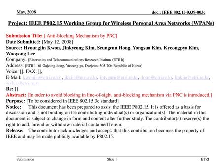 <January 2002> doc.: IEEE <02/139r0> May, 2008