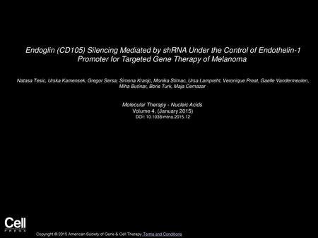 Molecular Therapy - Nucleic Acids