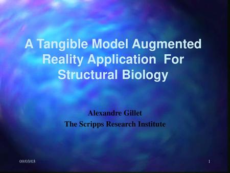 A Tangible Model Augmented Reality Application For Structural Biology