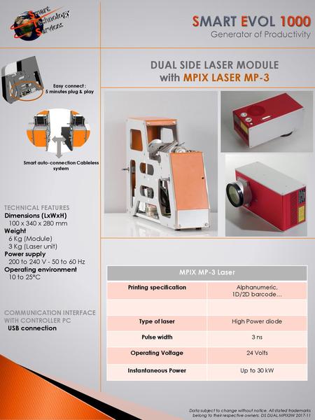 SMART EVOL 1000 Generator of Productivity