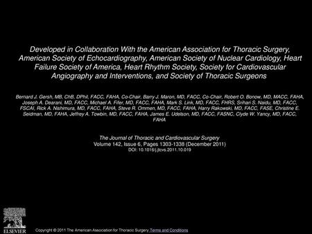 Developed in Collaboration With the American Association for Thoracic Surgery, American Society of Echocardiography, American Society of Nuclear Cardiology,