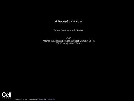 A Receptor on Acid  Qiuyan Chen, John J.G. Tesmer  Cell 