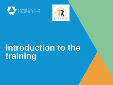 Introduction to the training