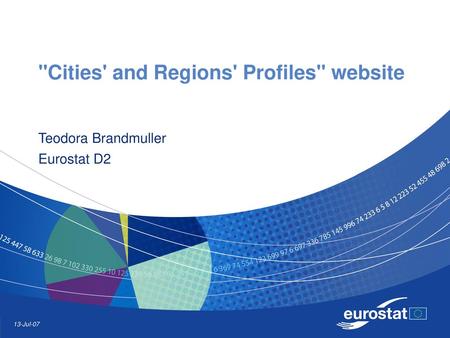 Cities' and Regions' Profiles website