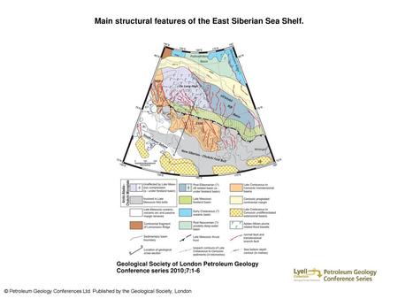 Main structural features of the East Siberian Sea Shelf.