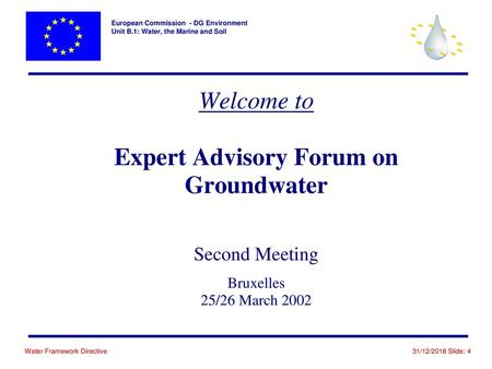 Working Procedure Second meeting Drafting groups 1. March Deliver final group papers 8. March Synthesis Paper prepared by COM by 15. March Cases by case.