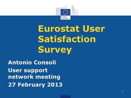 Eurostat User Satisfaction Survey