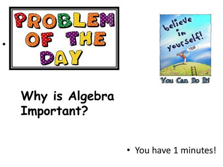 Why is Algebra Important?