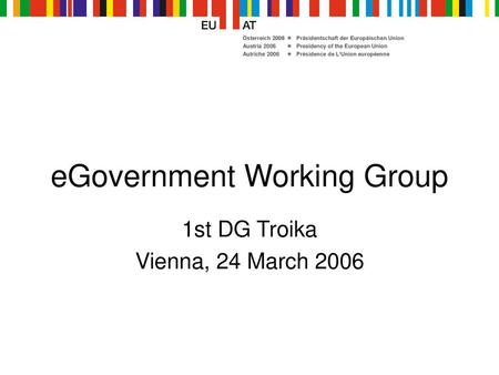 eGovernment Working Group