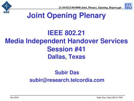 doc.: IEEE /xxxr0 Subir Das