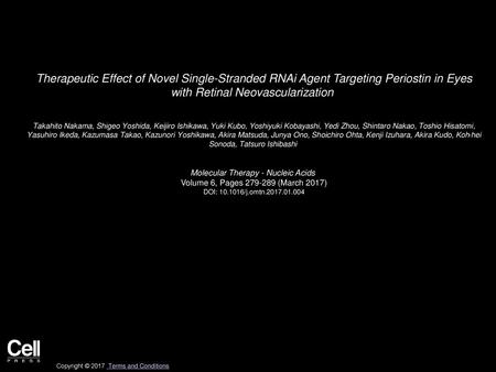 Molecular Therapy - Nucleic Acids