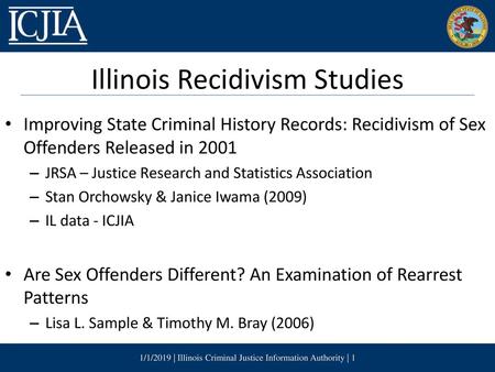 Illinois Recidivism Studies