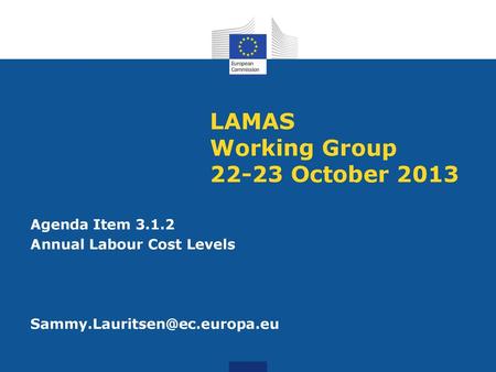 LAMAS Working Group October 2013