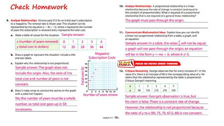 Check Homework.